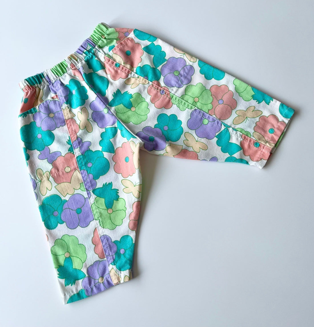 Vintage Floral Patterned Trousers ~ 6 Months